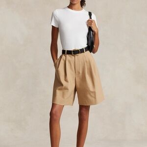 Brand New Polo Ralph Lauren Relaxed Fit Long Pleated Short with tag